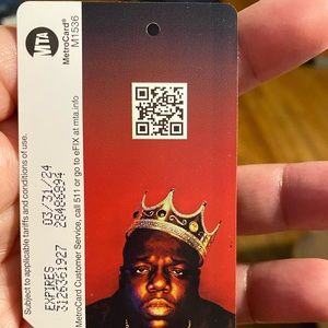 Biggie Small Notorious BIG 50 Birthday Metrocard #limitededition #NYC Brooklyn